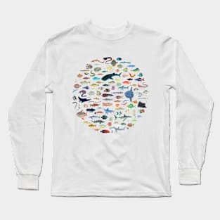 One Hundred Fish Long Sleeve T-Shirt